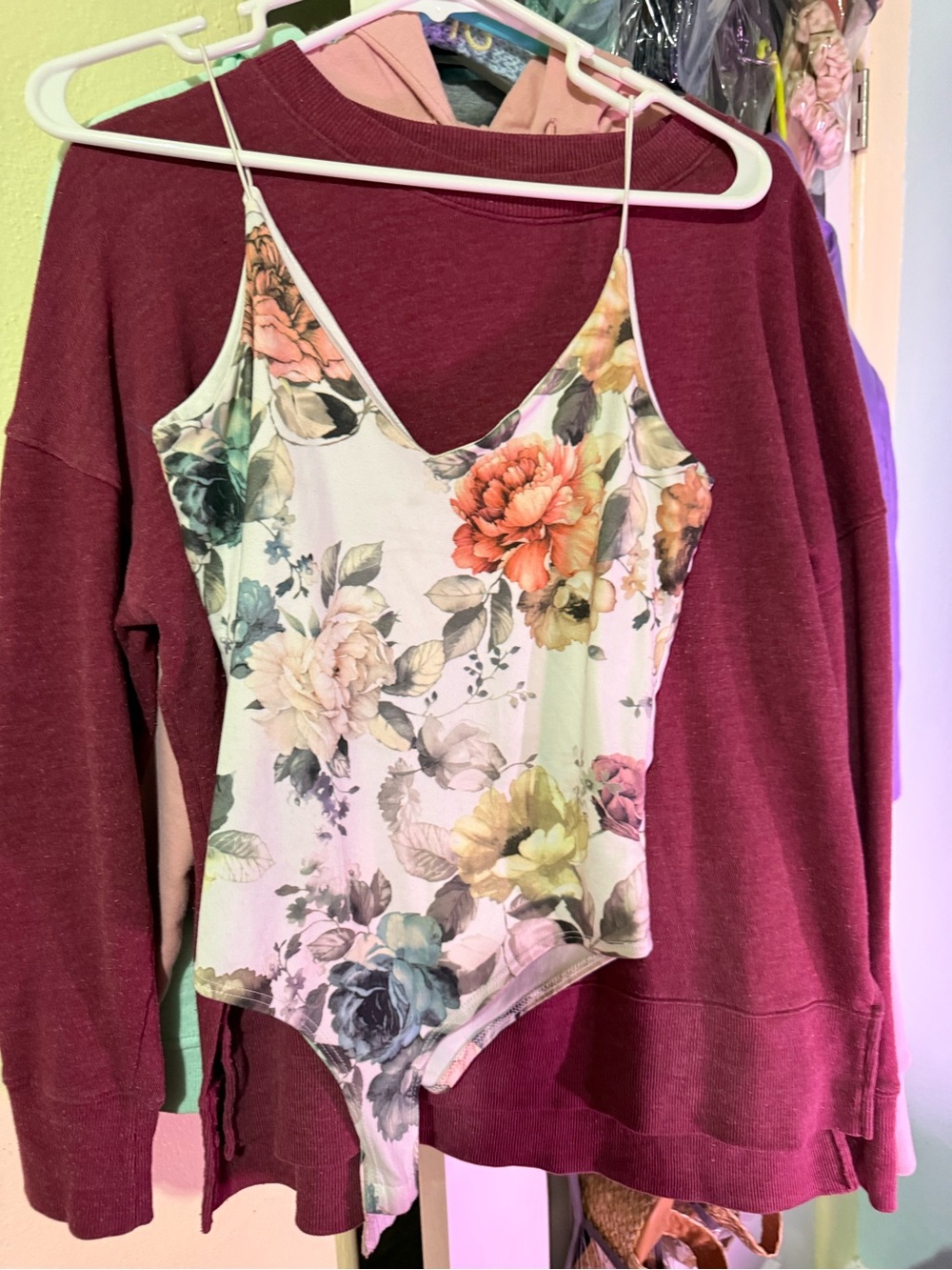 pretty flower bodysuit